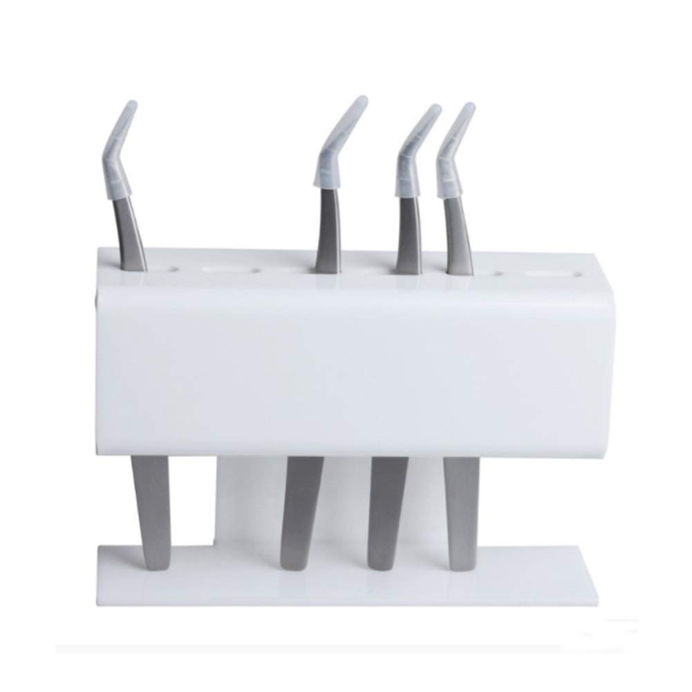 1Pc White Acrylic Lash Extension Tweezer Holder - Eyelash Extension Tools Organizer & Display Stand for Salon, Spa, and Professional Makeup Artists - Perfect for Tweezer Storage and Beauty Station Organization