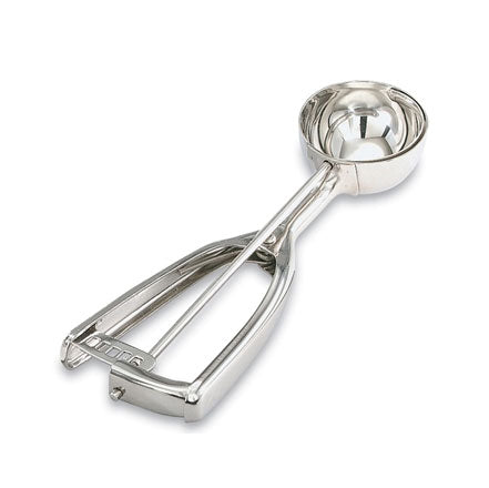 Vollrath #12 2.75 Oz Stainless Steel Disher Scoop - Perfect for Portioning Cookie Dough, Ice Cream & Food Service