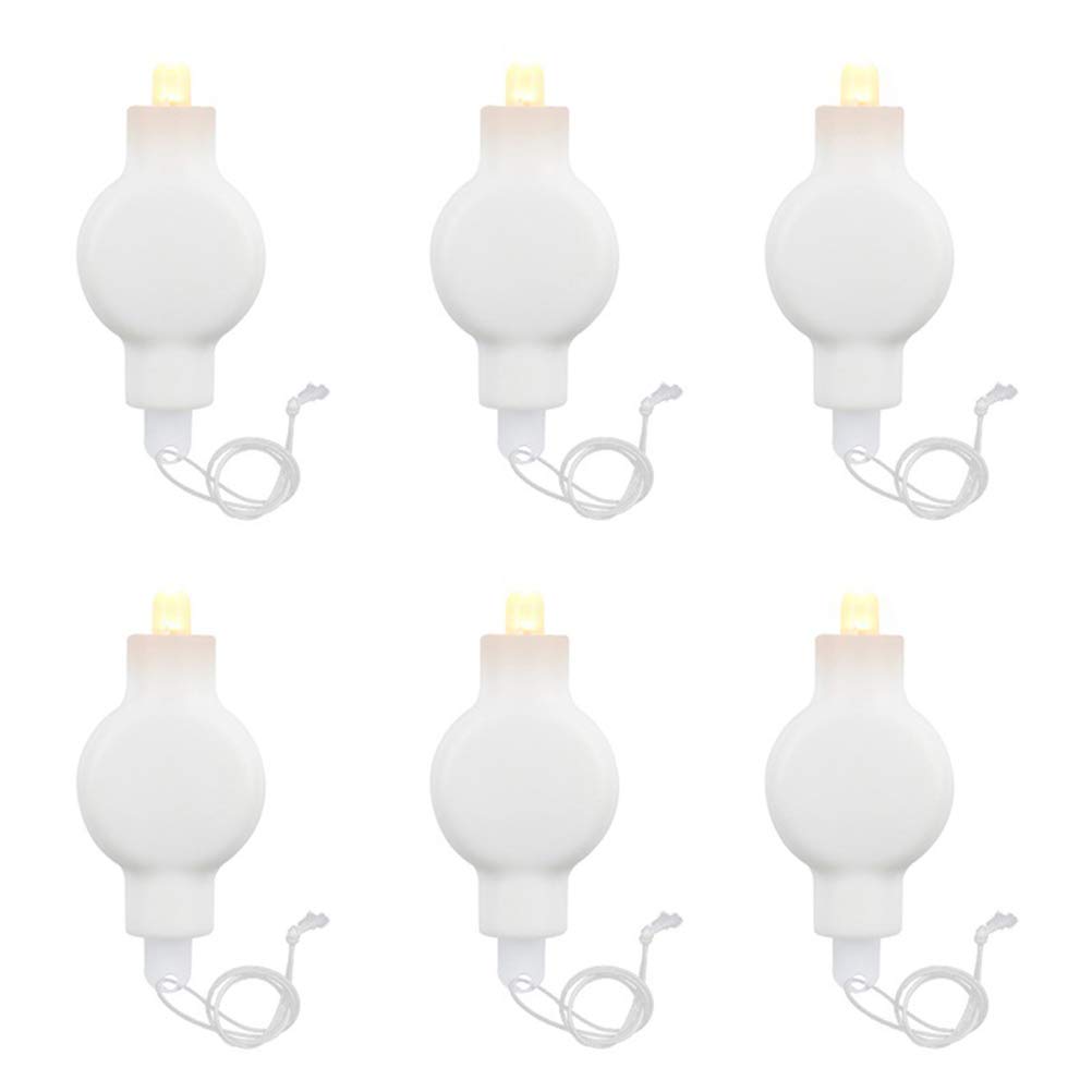 Totority 10-Pack LED Hanging Lanterns - Warm White Miniature Lights for Wedding, Party, Festival & Home Decor - Battery Operated Decorative Lantern Balloons for Indoor/Outdoor Events