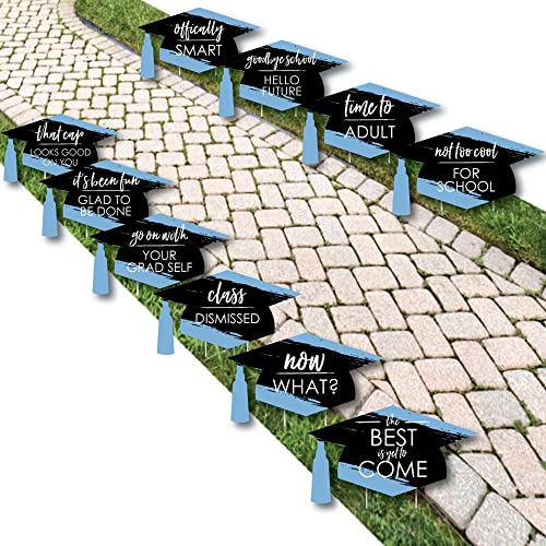Light Blue Grad - Yard Sign