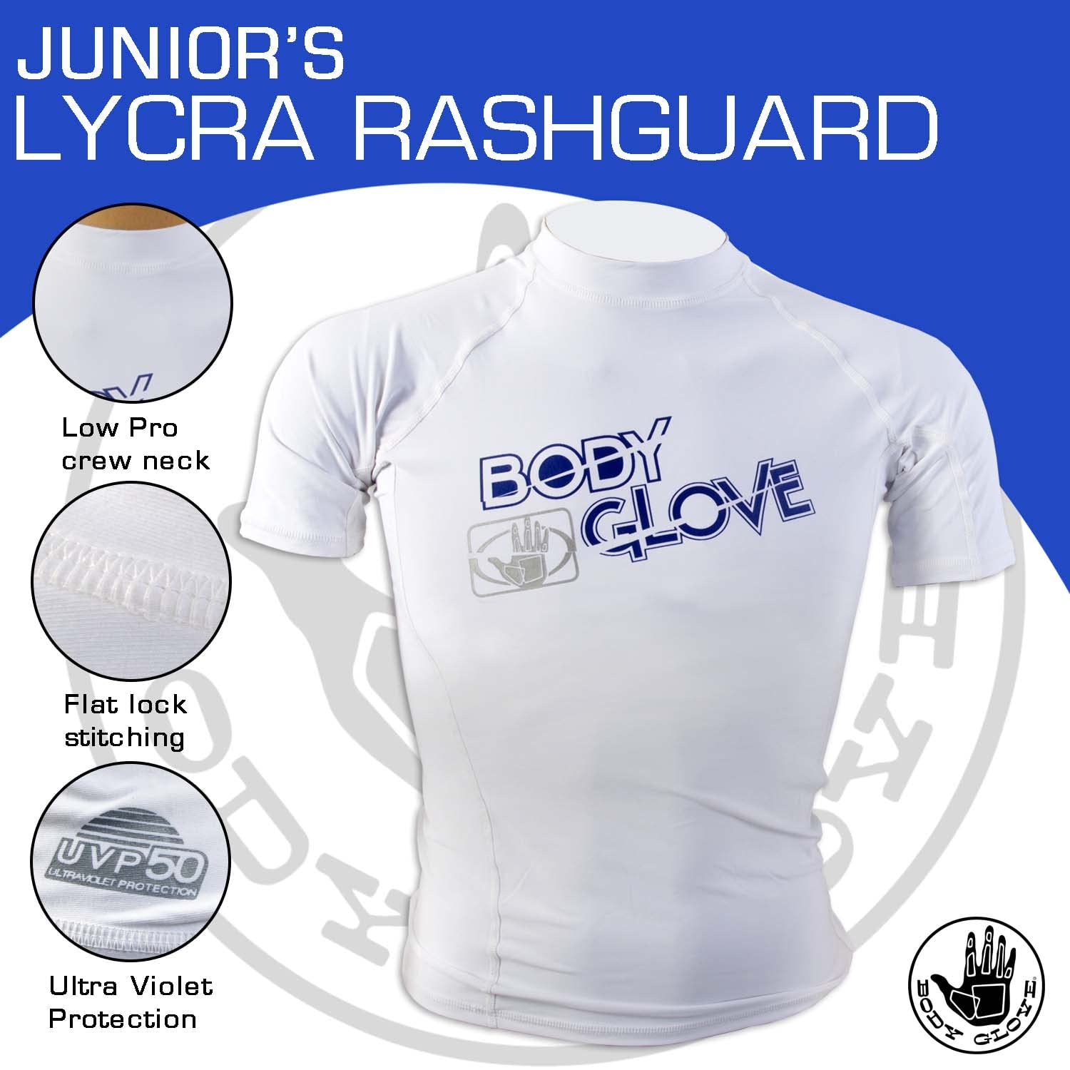 Body Glove Boys Short Sleeve Fitted Basic Rashguard - UPF 50+ Sun Protection for Swimming, Surfing & Outdoor Activities