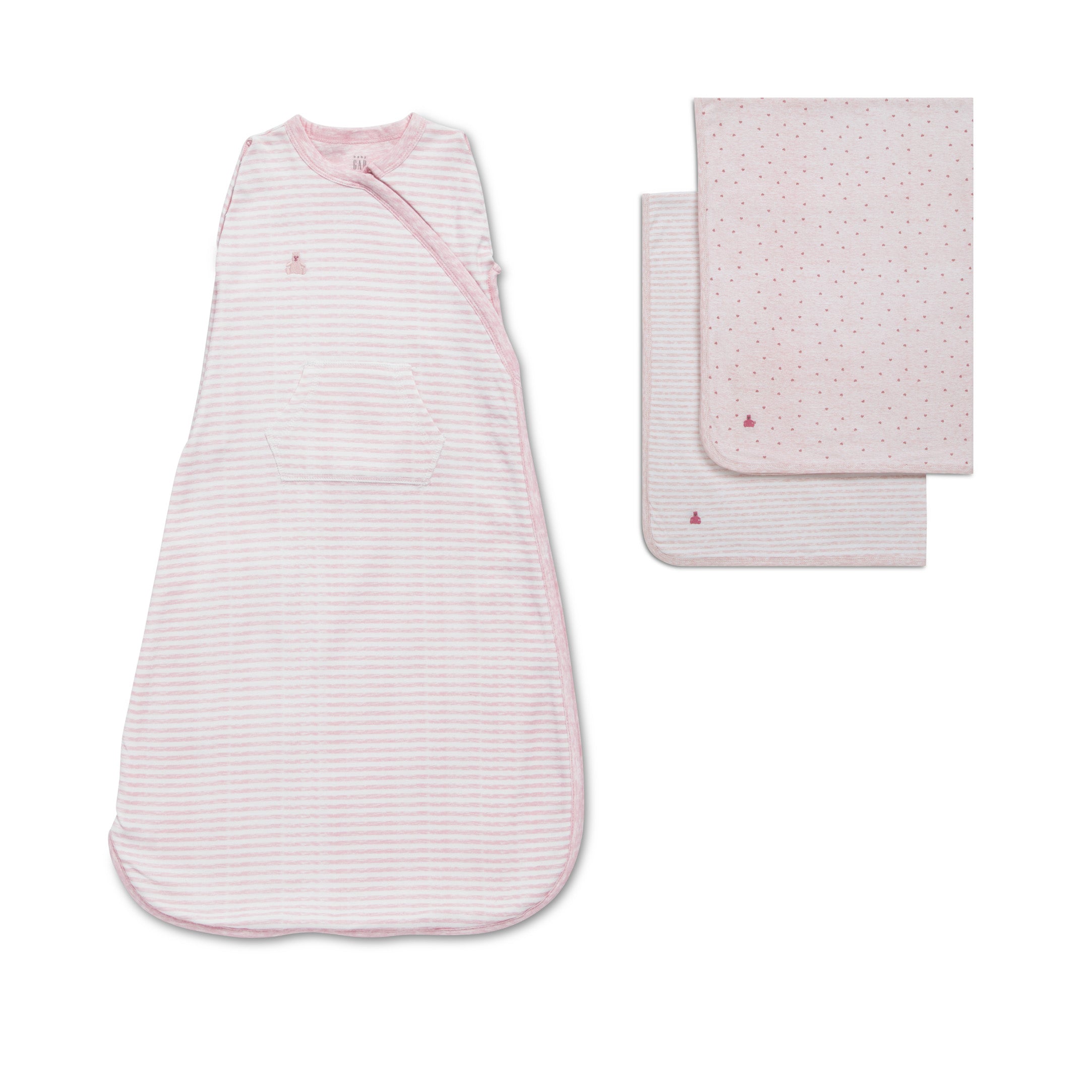3 Piece Baby Blanket & Sleep Sack Set - Soft & Cozy Swaddle for Newborns & Infants - Perfect for Nursery, Stroller & Travel