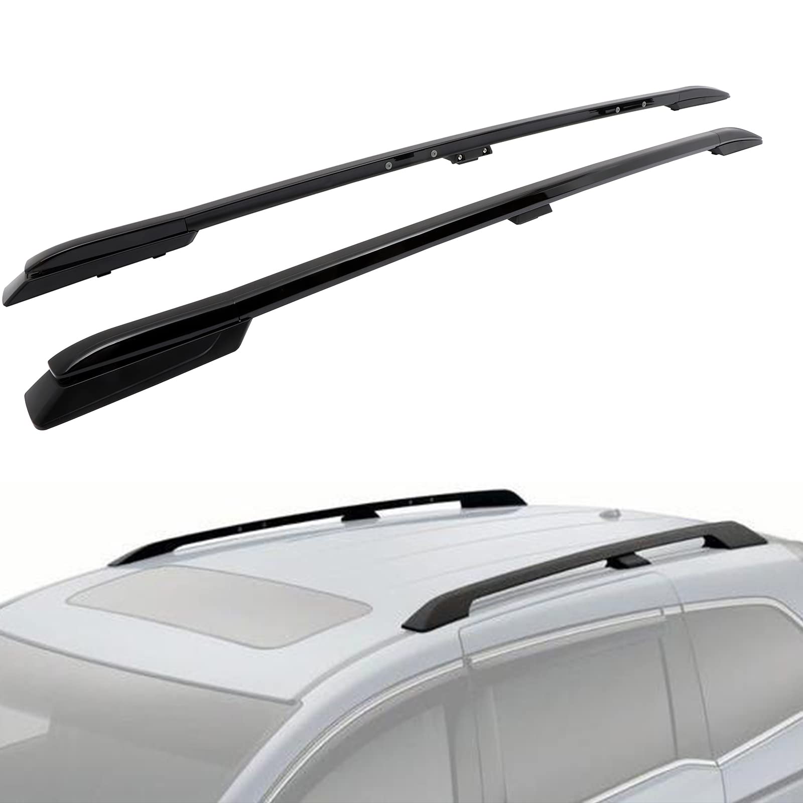 INEEDUP Aluminum Roof Rack Crossbars for 2018-2020 Honda Odyssey - Heavy Duty Side Rails for Kayak, Bike, Ski & Cargo Carrier (2-Pack, Black) - Perfect for Road Trips & Outdoor Adventures