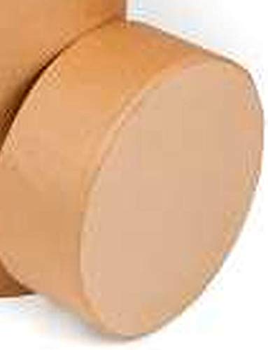 30 Gallon Round All-Fiber Cardboard Drums with Fiber Lid - Heavy Duty Storage Containers for Shipping, Industrial Use & Bulk Material Handling