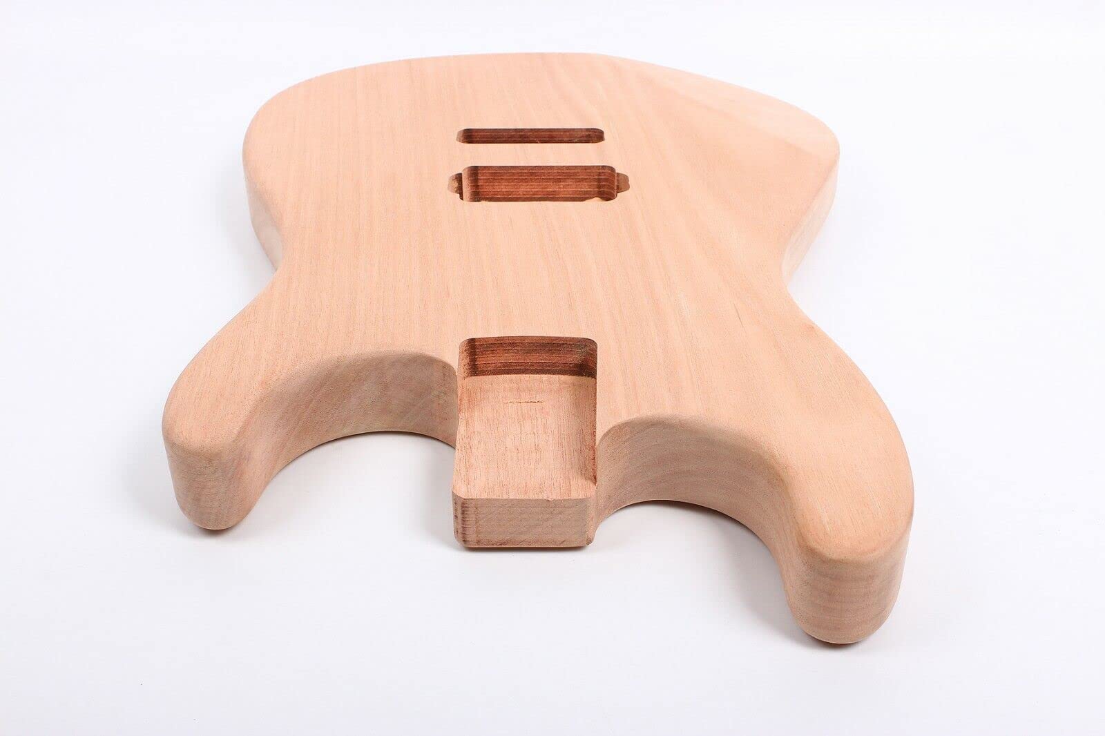 Unfinished Mahogany Solid Wood Electric Guitar Body for DIY Replacement - Perfect for Custom Guitar Builds & Repair Projects