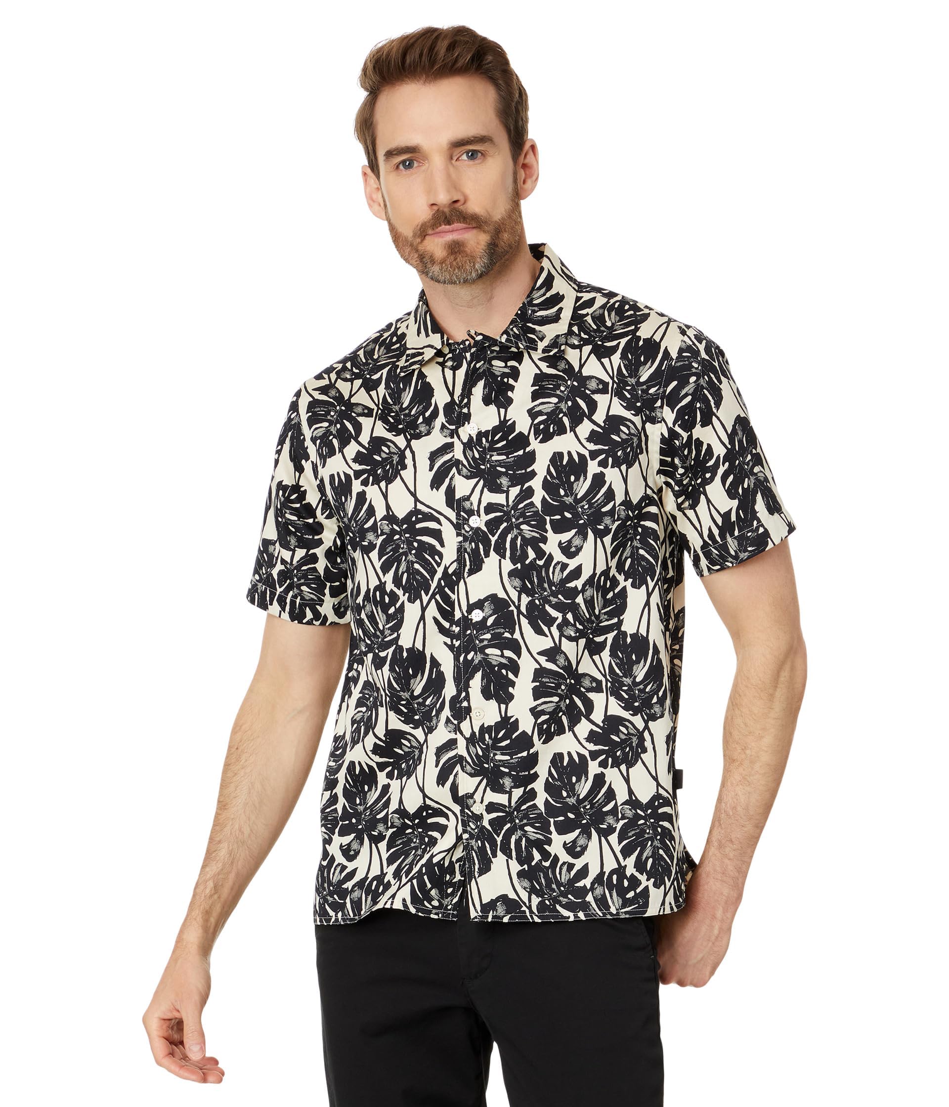 John Varvatos Men's Danny Shirt - Premium Slim Fit Button Down Dress Shirt for Business & Casual Wear | Office, Date Night & Special Occasions