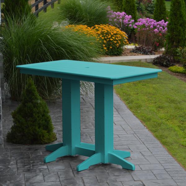 Eco-Friendly Recycled Plastic Bar Table - Durable Outdoor & Indoor Pub Height Table for Patio, Deck, or Home Bar - Sustainable Furniture for Entertaining