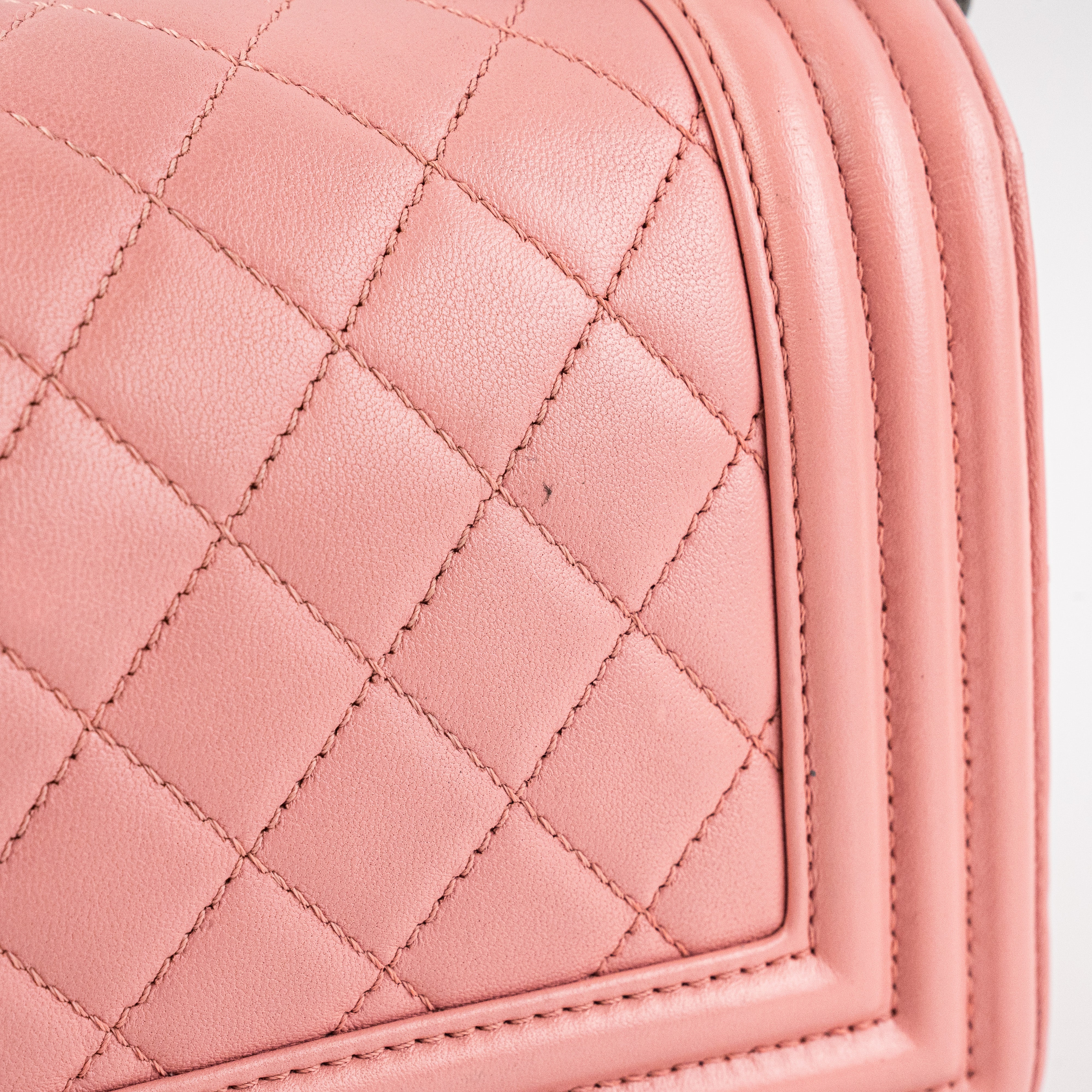 Chanel Small Lambskin Boy Bag in Pink - Luxury Crossbody Handbag for Women | Perfect for Date Night, Parties & Everyday Elegance