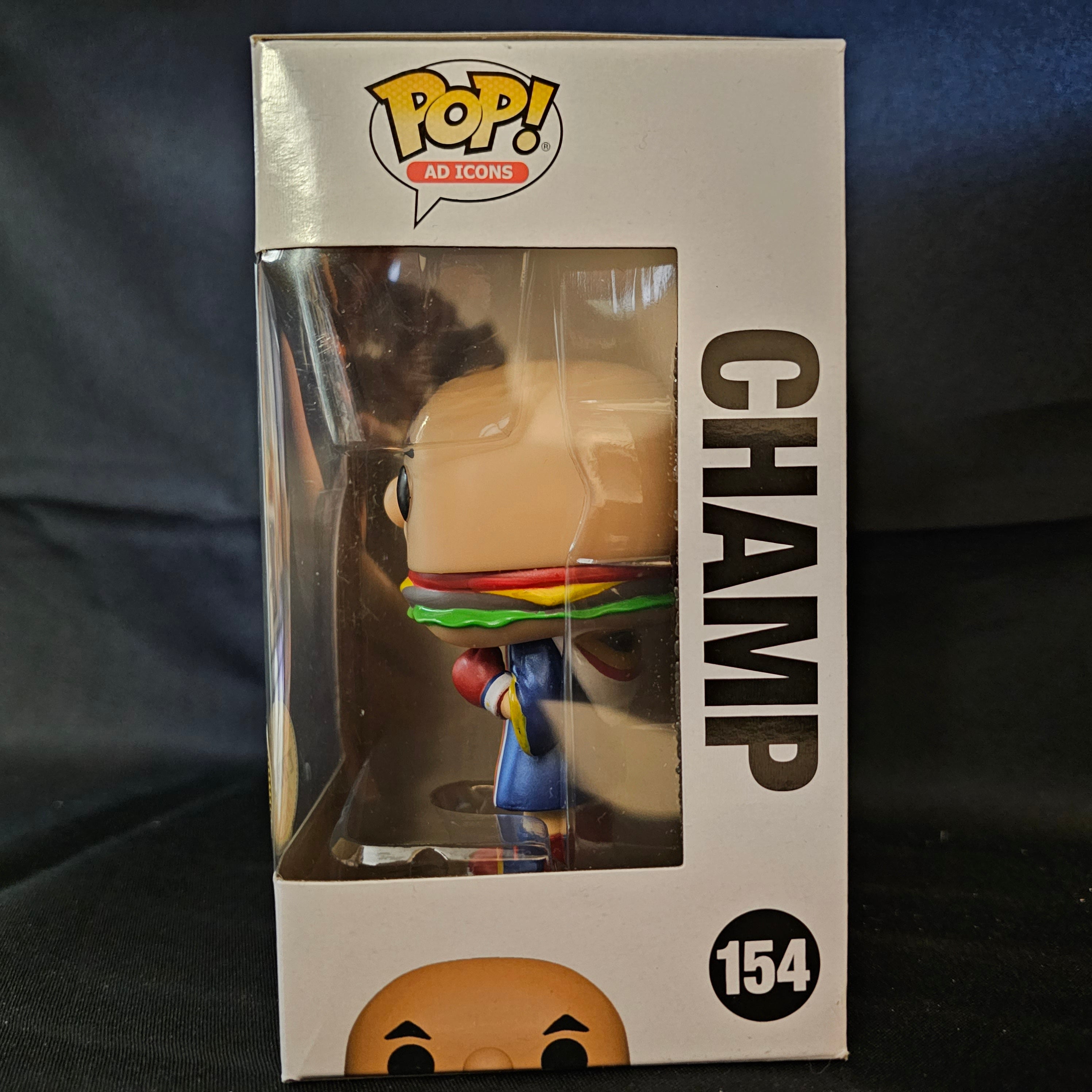 Ad Icons Pop! Vinyl Figure Metallic Champ Chase Jollibee #154 - Limited Edition Collectible for Fast Food Fans & Pop Culture Enthusiasts
