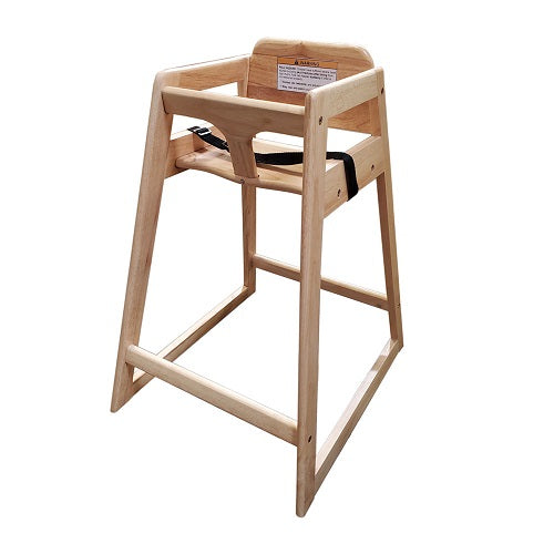 Premium Natural Hardwood High Chair for Babies & Toddlers - Safe, Durable & Adjustable Dining Chair for Kitchen, Restaurant & Home Use