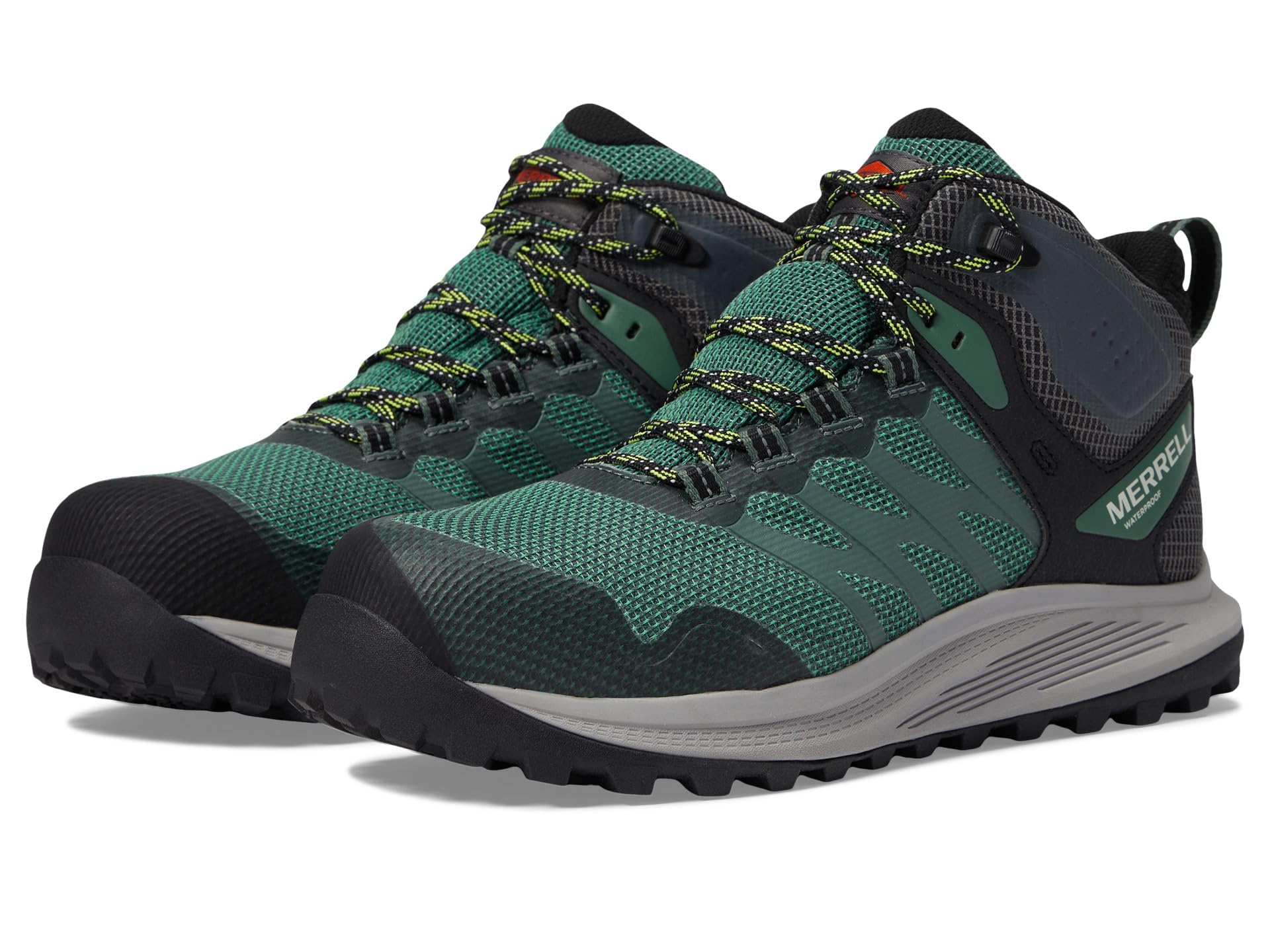 Merrell Men's Nova 3 Mid Waterproof Hiking Boot with Carbon Fiber Construction - Lightweight & Durable for Outdoor Adventures, Trail Running & Camping