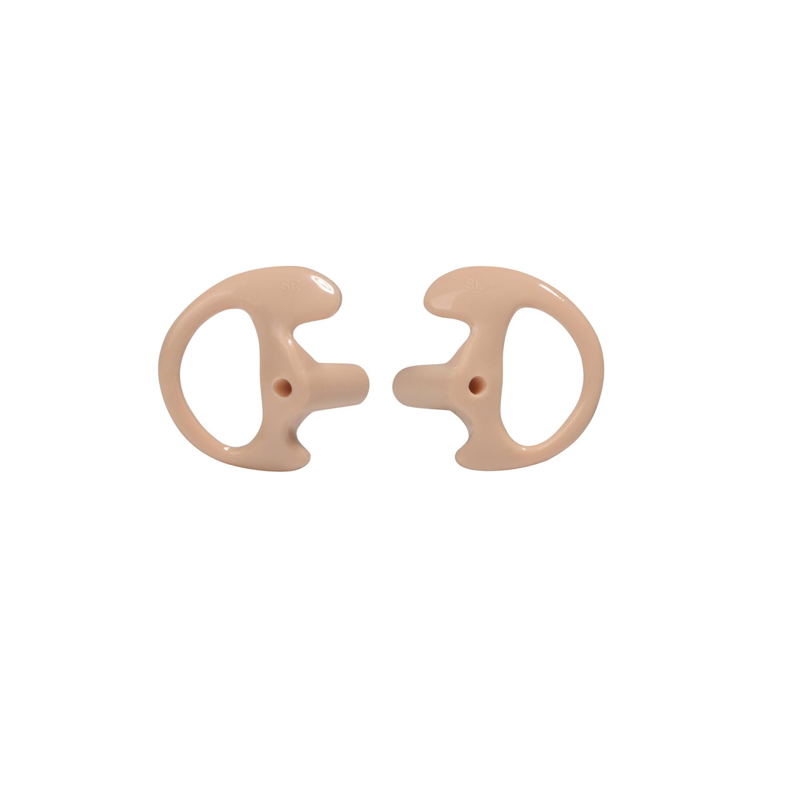 HYS Soft Earmold Replacement Ear Pieces - Flexible Open Ear Insert Earbuds for Transparent Air Acoustic Security Radio Surveillance Headset - Perfect for Security Guards, Law Enforcement & Surveillance Professionals
