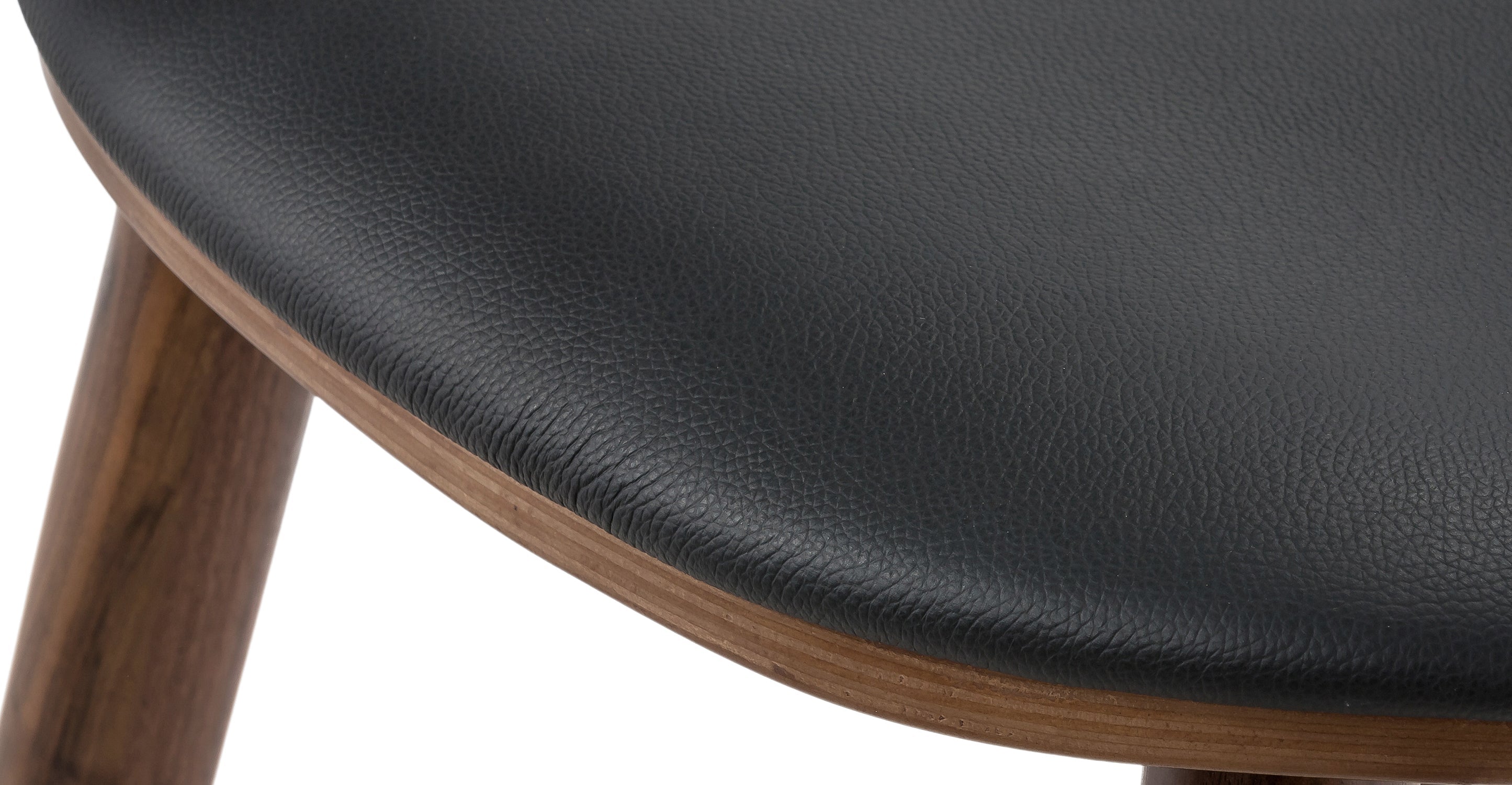 Notello Leather Counter Stool - Modern Bar Stool with Adjustable Height, PU Leather Seat & Metal Base - Perfect for Kitchen Island, Breakfast Bar & Home Decor
