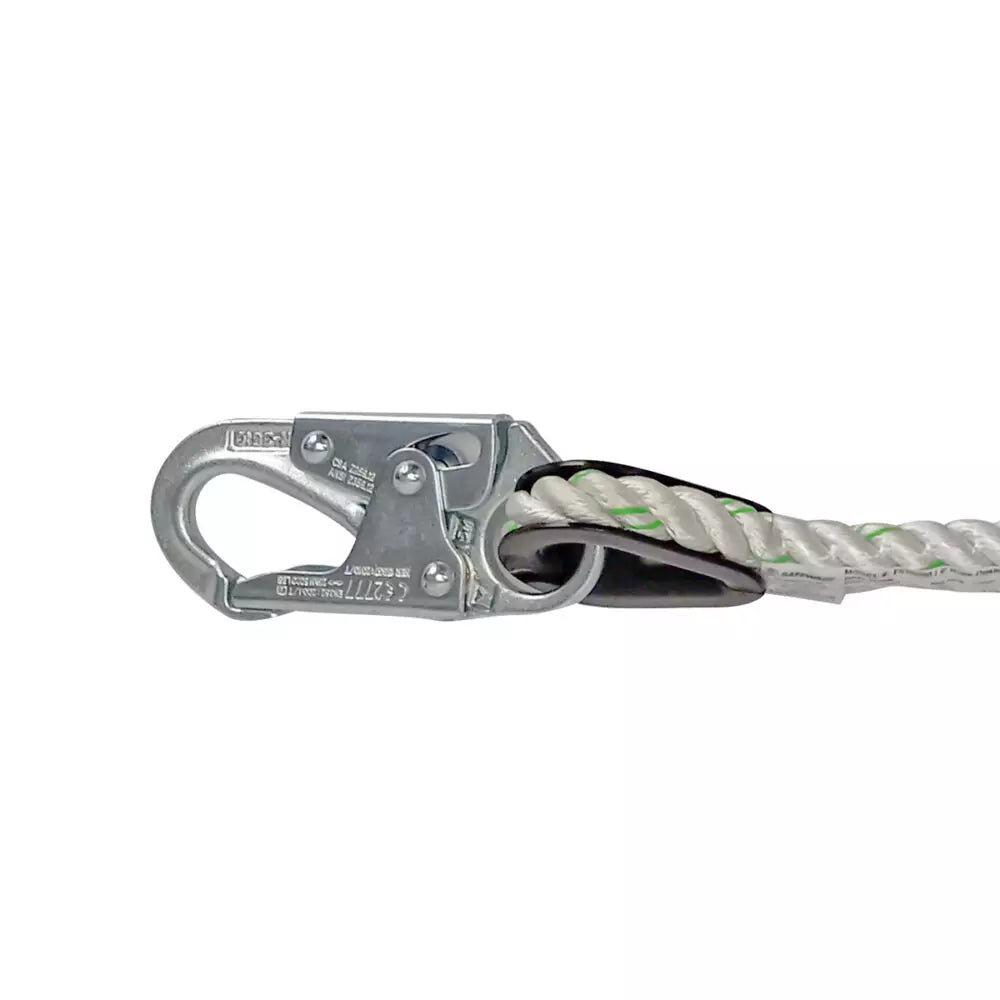 6 FT Safety Rope Lanyard with Adjustable Hook - Heavy Duty Fall Protection for Construction, Roofing & Climbing - OSHA Compliant Work at Height Safety Gear