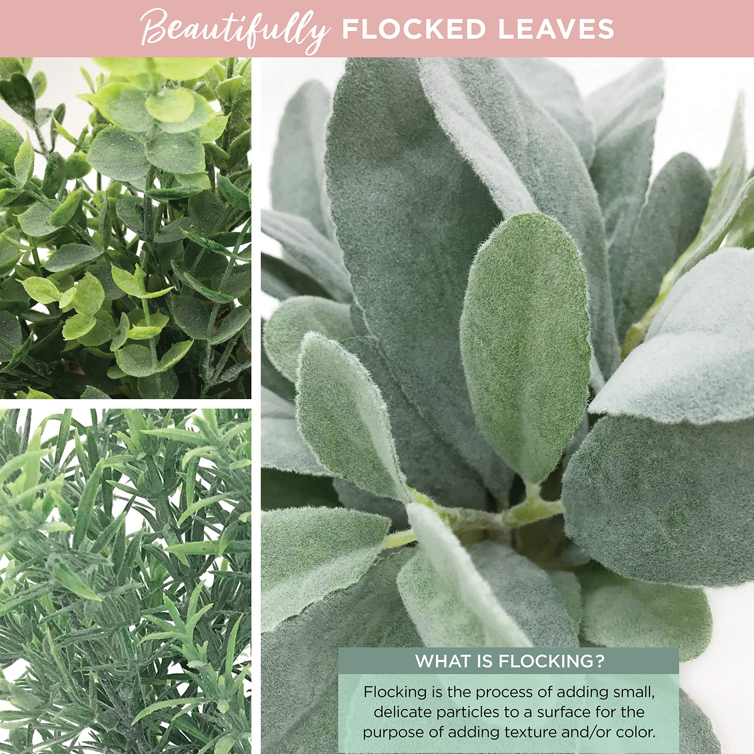 3 Motivational Faux Plants for Desk - Rose Gold Office Decor - Small Home & Office Accessories - Pink Desk Decorations - Perfect for Workspace, Home Office & Gift Giving