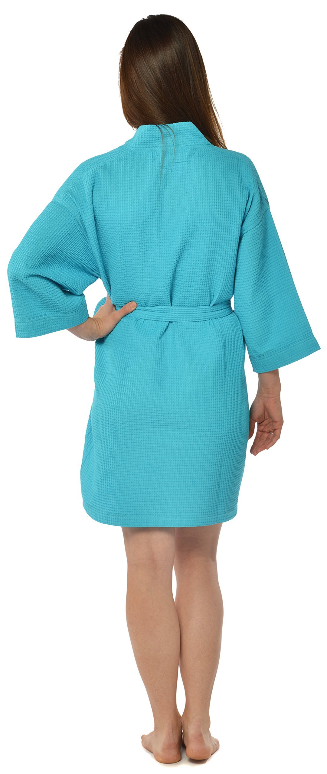 Luxury Women's Waffle Weave Spa Robe - Soft & Absorbent Bathrobe for Home Relaxation, Spa Days & Hotel Comfort