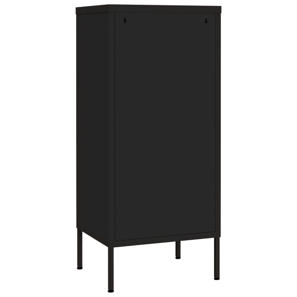 Single Door Metal Storage Cabinet with 2 Adjustable Shelves - 16.7