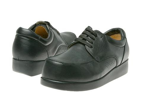 Apis Black Mt. Emey 801 Men's Dress Casual Shoes - Comfortable Supra-Depth Oxfords for Business & Everyday Wear