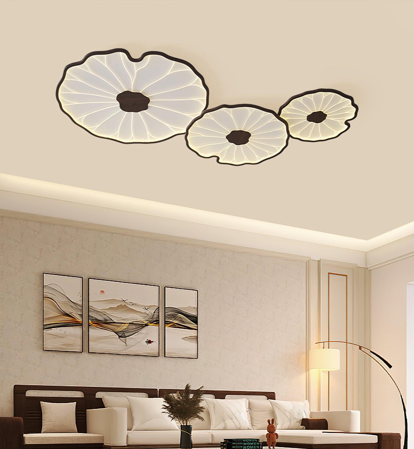 Modern Lotus Leaf Acrylic Ceiling Light Fixture - Elegant Home Decor for Living Room, Bedroom & Dining Room Lighting