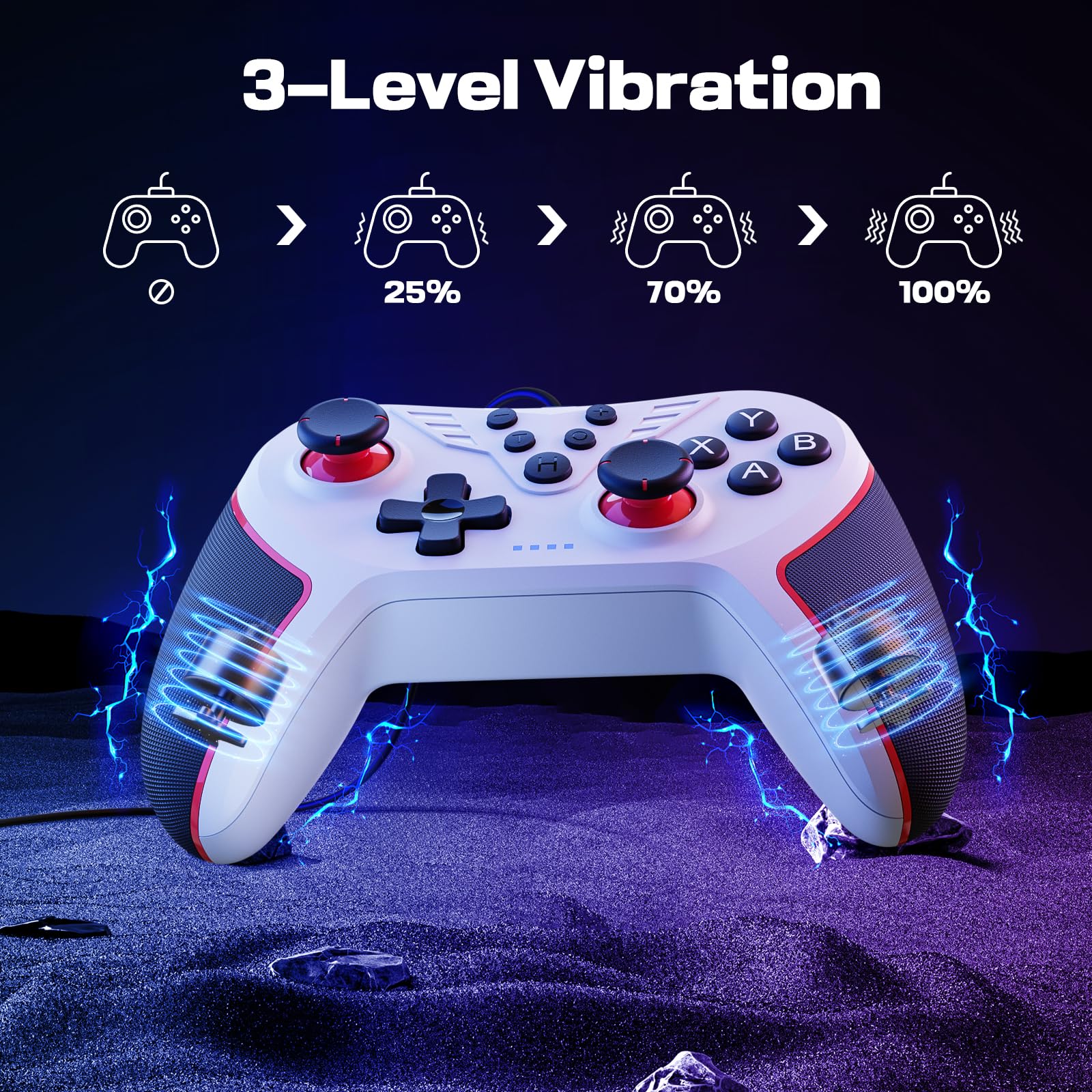 RivalPlay Wired PC Controller with 2 Mappable Buttons & Vibration - for Windows 7/8/10/11 Gaming