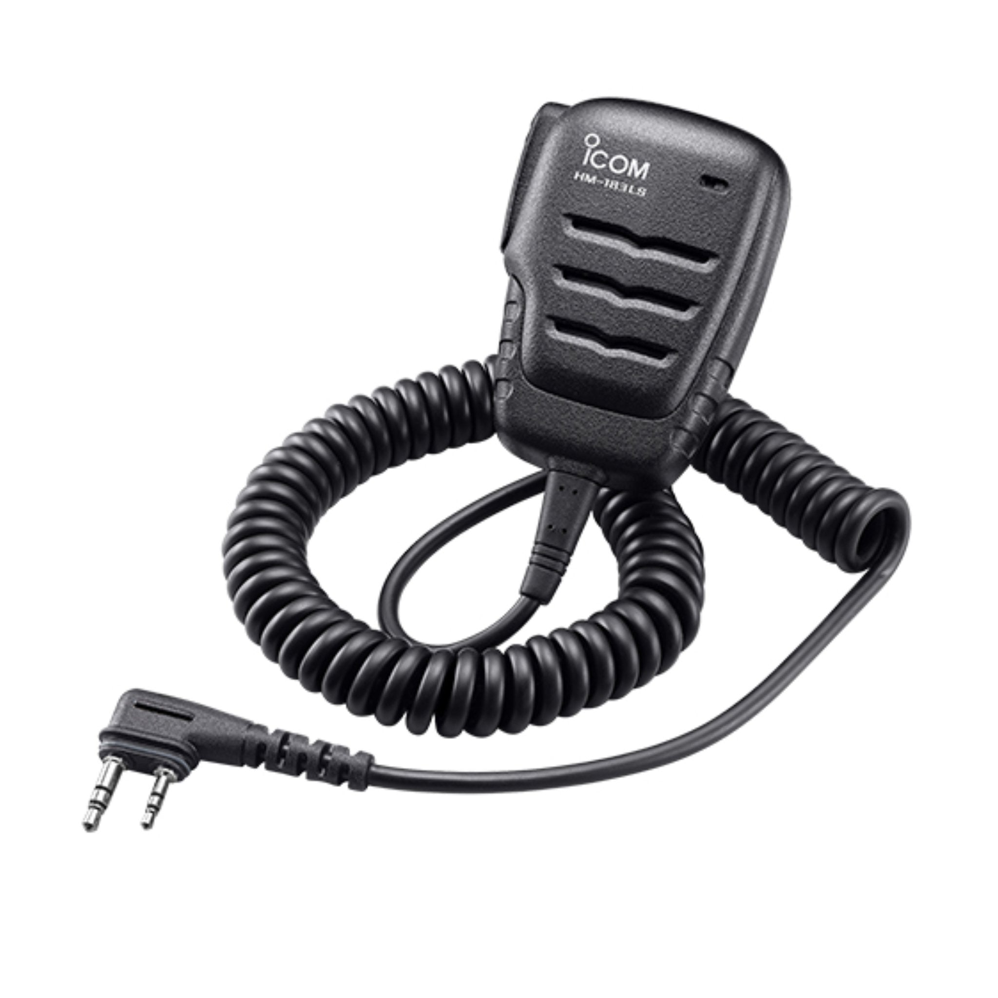 Icom HM183LS F200 Waterproof Speaker Microphone - Durable Marine & Outdoor Communication Accessory for Boating, Hiking, and Emergency Use