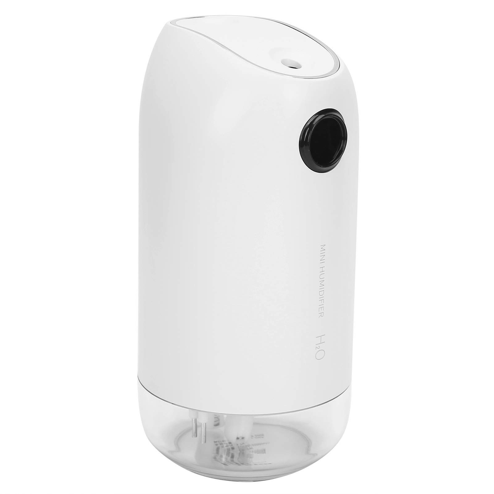 500ml Mini Air Humidifier with Night Light - Portable Cool Mist Humidifier for Home, Office, Bedroom & Car - Anti-Dryness & Air Moisturizer for Better Sleep & Skin Care (White)