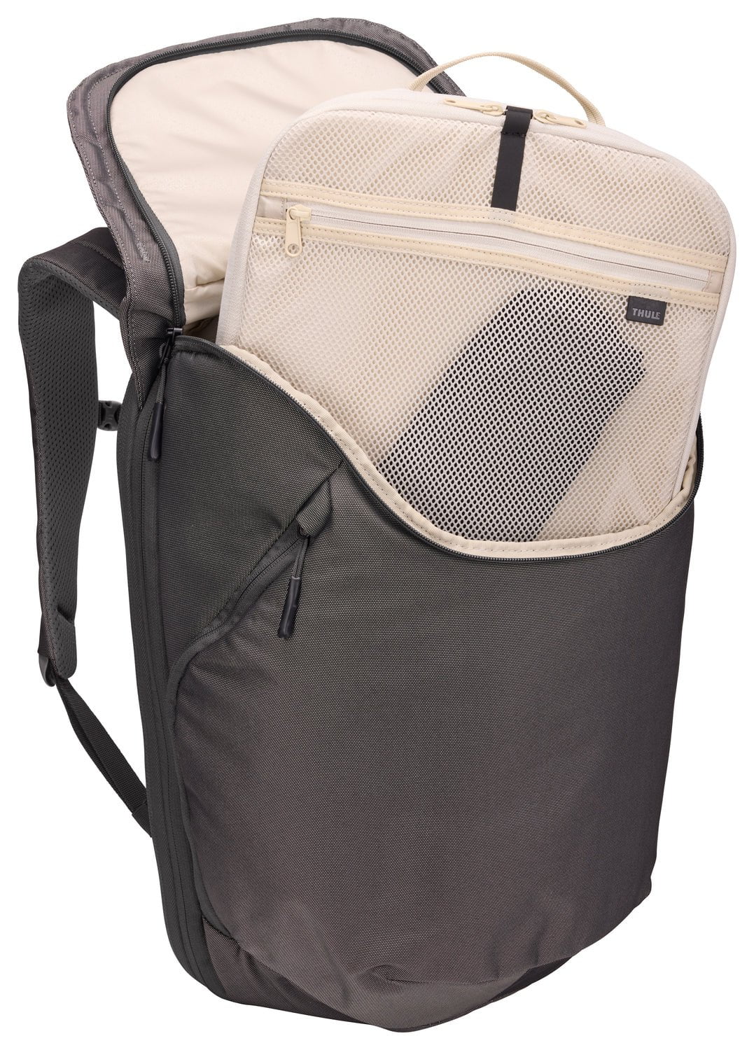 Thule Subterra 2 Expandable 26L Travel Backpack - Lightweight Water-Resistant Hiking Daypack for Men & Women, Vetiver Gray - Perfect for Commuting, Air Travel & Outdoor Adventures
