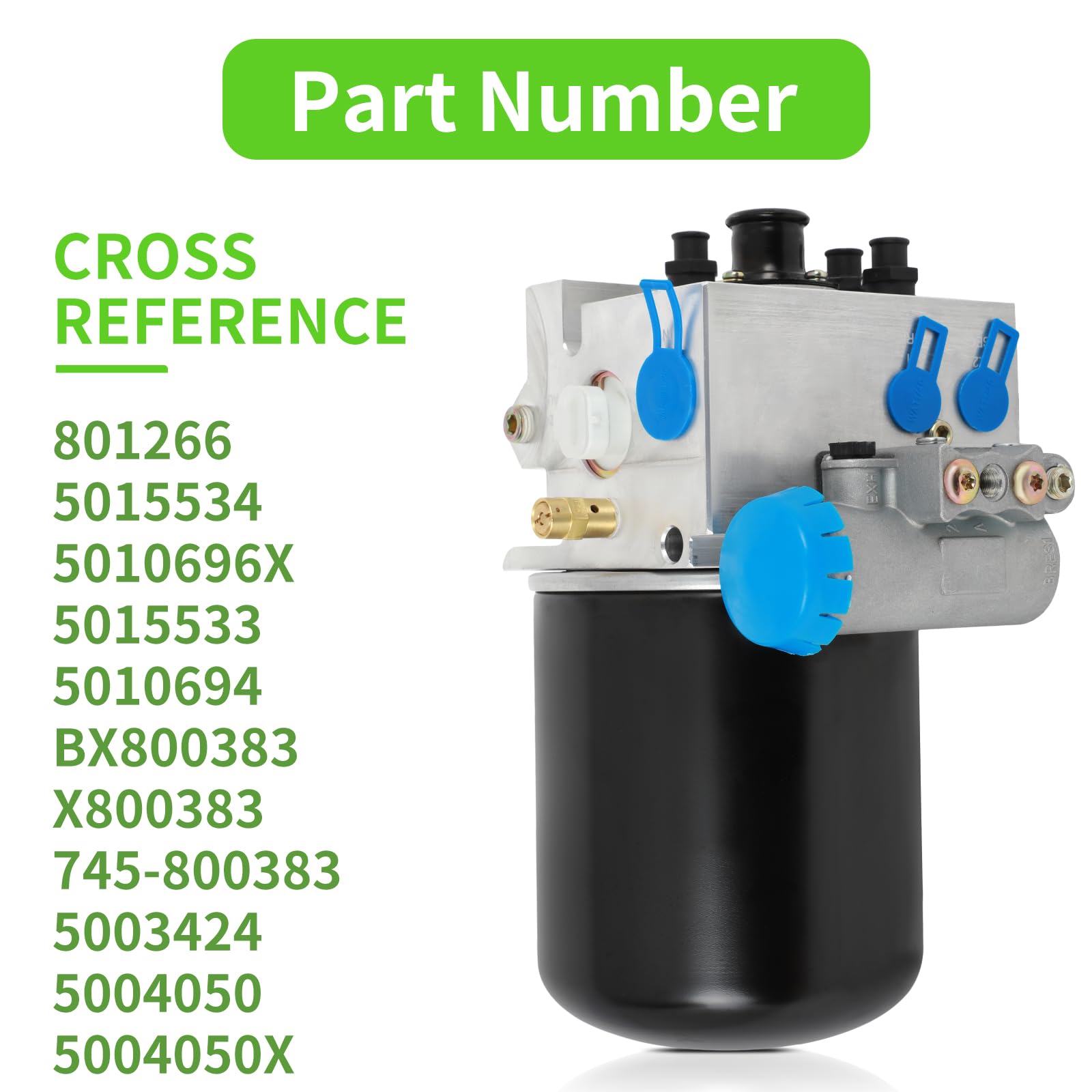12V Air Dryer Replacement for AD-IS 801266 DC Heater - Direct Fit for Trucks & RVs - Prevents Moisture in Air Brake Systems