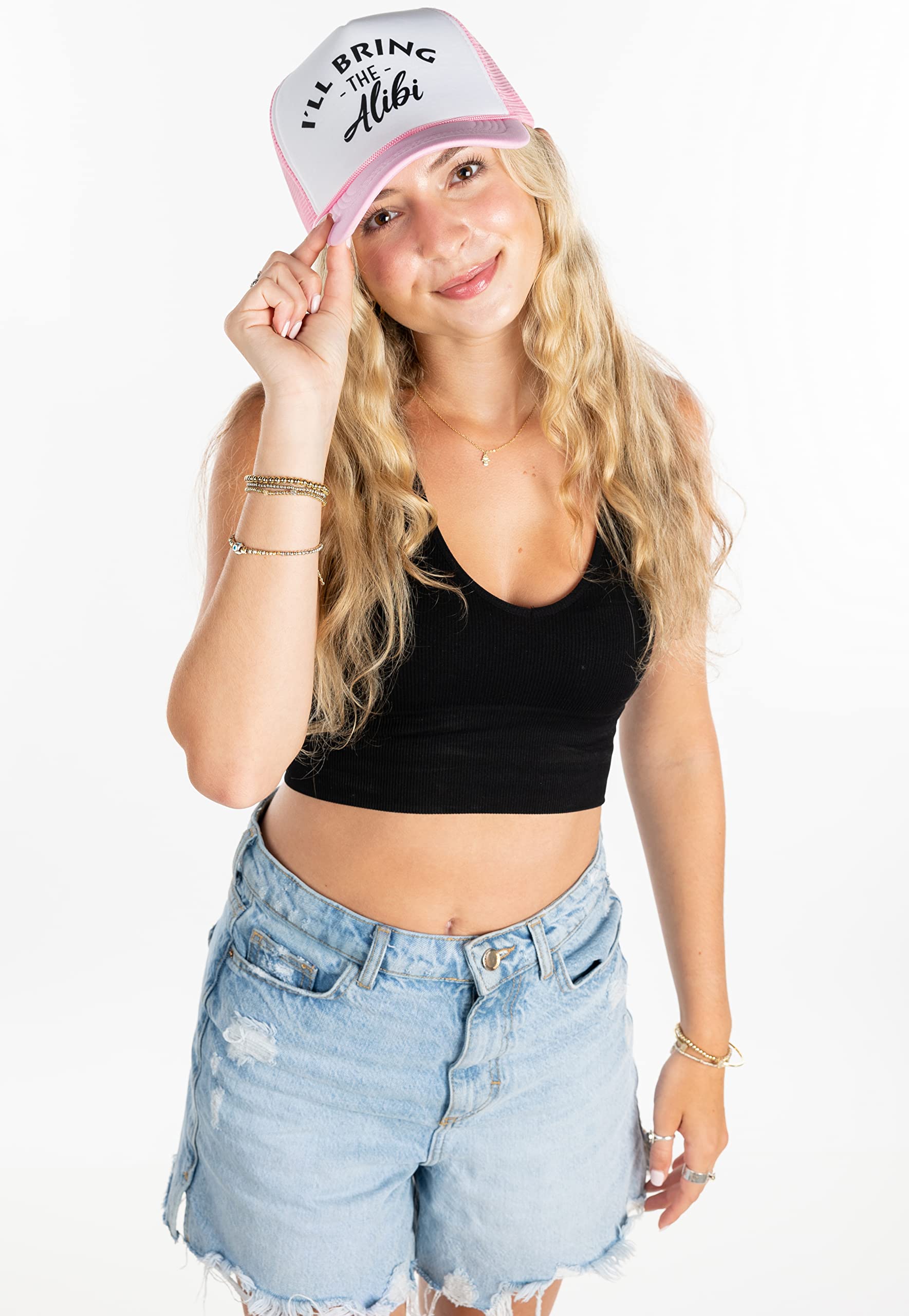 Funky Junque Bride-to-Be Bachelorette Party Foam Trucker Snapback Hat - Women's Funny Wedding Accessories for Bridal Shower, Girls Night Out & Bachelorette Party Celebrations