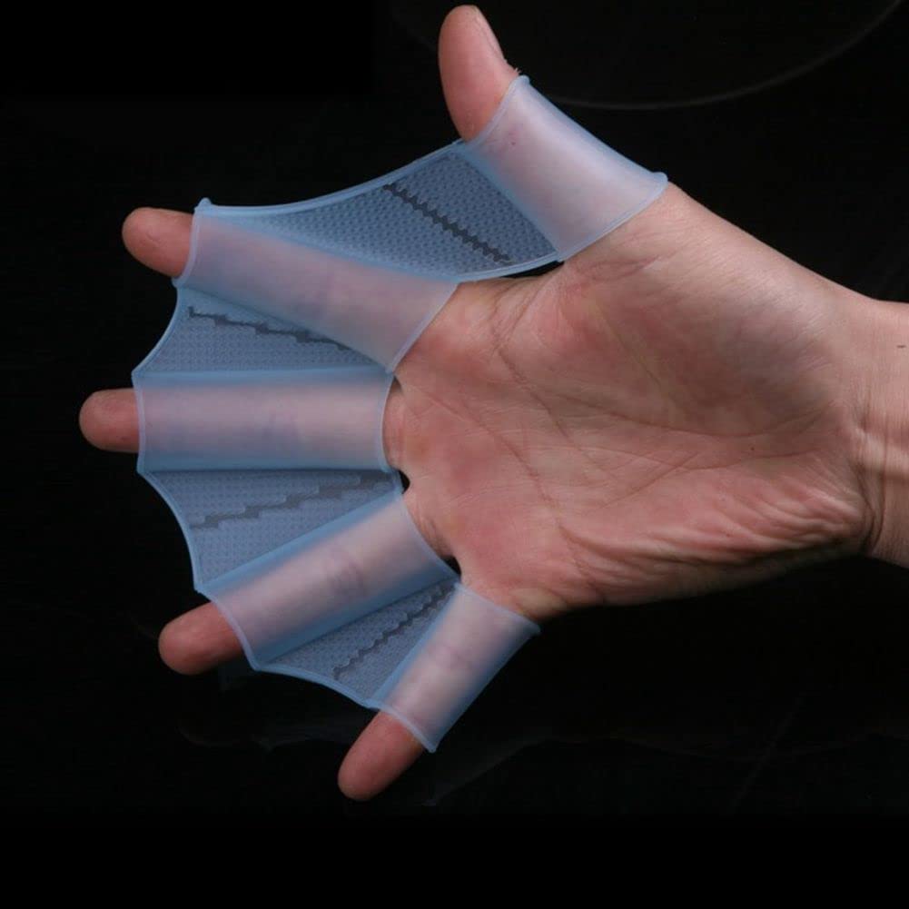 3 Pairs Silicone Webbed Swim Gloves for Men, Women & Kids - Water Resistance Training Gloves for Swimming, Aqua Fitness & Aerobics - Perfect for Pool, Beach & Water Sports Activities