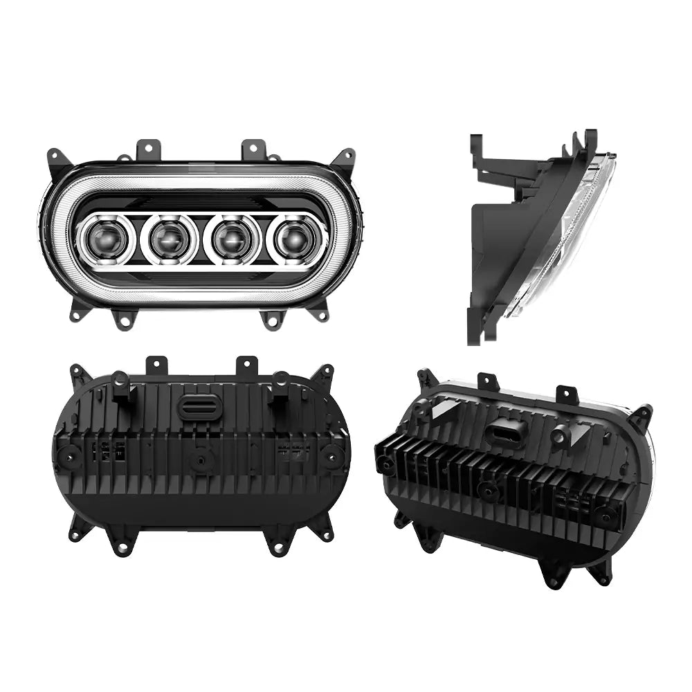 High-Performance LED Headlight for Harley Davidson Road Glide (2015 & Up) - Black - Upgrade Your Night Riding Safety & Visibility