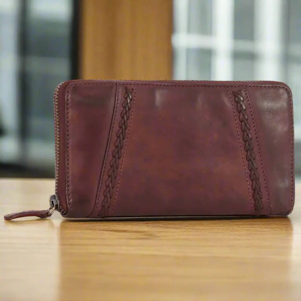 Women's RFID Blocking Zip Around Wallet with Multiple Card Slots - Perfect for Travel, Shopping & Everyday Use