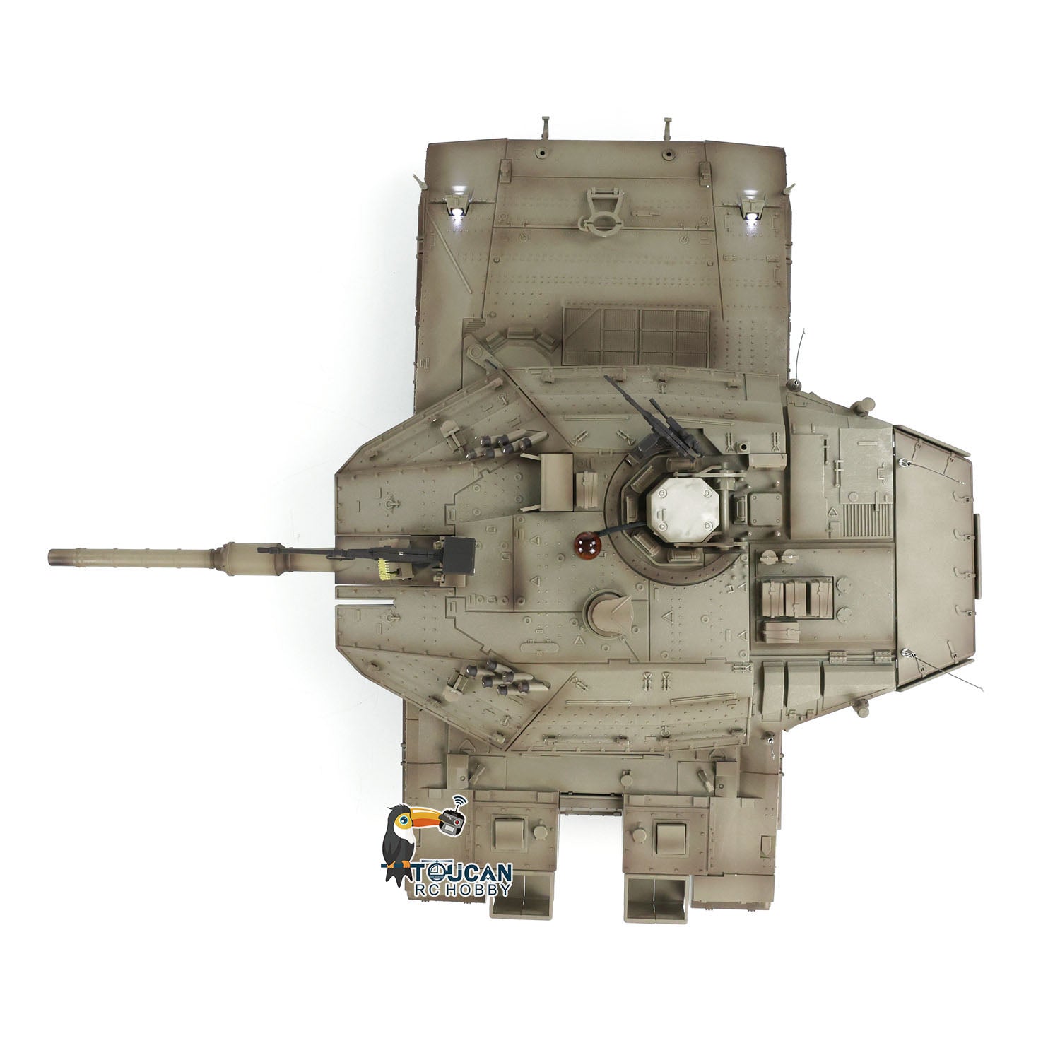 1:16 Scale RC Military Battle Tank - Heng Long IDF Merkava MK IV 3958 Upgraded Edition with Metal Gearbox & Tracks | Remote Control Model Tank for Collectors & Battle Simulation | Perfect for Outdoor Play, Military Enthusiasts & Display