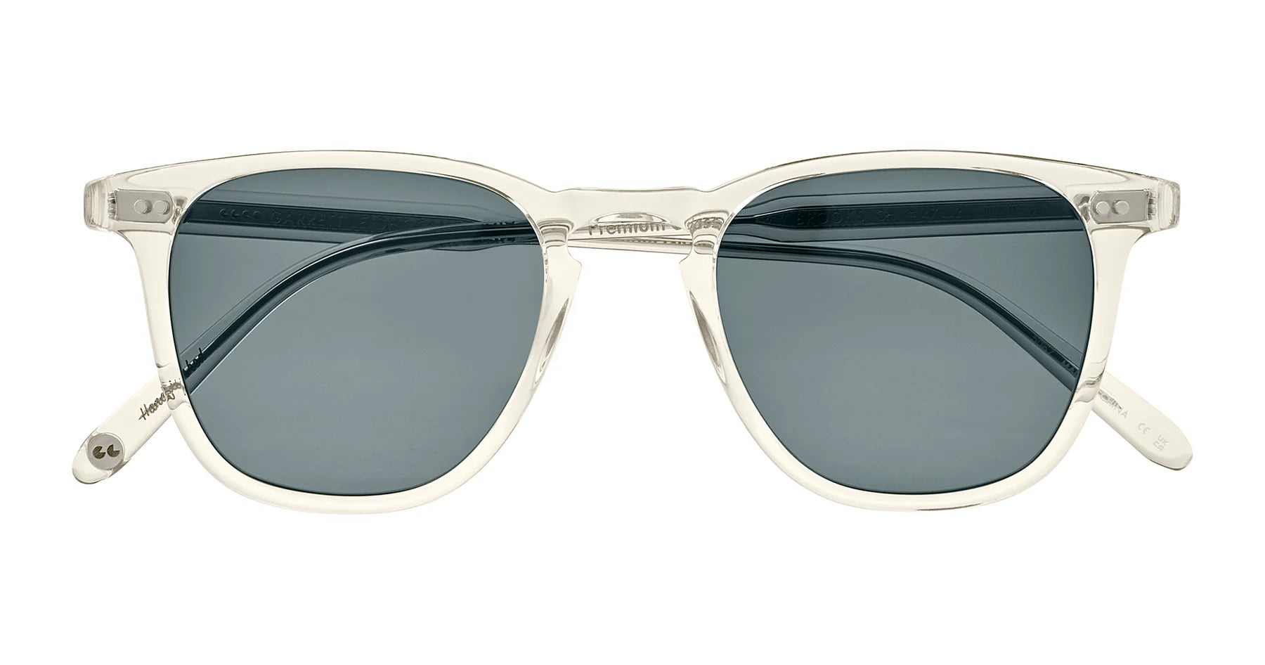 Garrett Leight Brooks 2002 Champagne Blue Sunglasses - Polarized Aviator Style for Men & Women - Perfect for Beach, Driving & Outdoor Activities