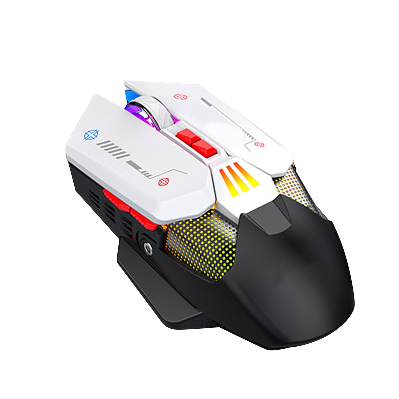 Wireless Gaming Mouse with 9 Programmable Buttons, RGB Backlit, Adjustable DPI 16000, Rechargeable Ergonomic Mouse for PC - Perfect for FPS, MMO Games & Home Office Work