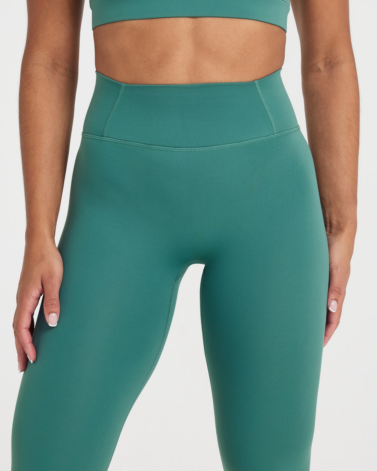 Timeless High Waist Yoga Leggings for Women - Mineral Green | Soft & Stretchy Workout Pants for Yoga, Running & Gym | Comfortable & Breathable Activewear