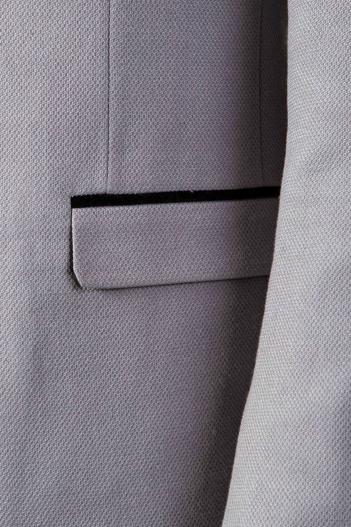 EDWIN Men's Silver Grey Blazer Jacket - Slim Fit Business Casual Coat for Work, Office & Formal Events | Lightweight Tailored Suit Jacket for Men