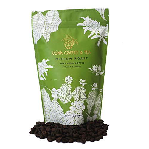 Premium 100% Kona Coffee Beans - Medium Roast Hawaiian Coffee - Whole Bean or Ground - Perfect for Home Brewing, Office & Gifts