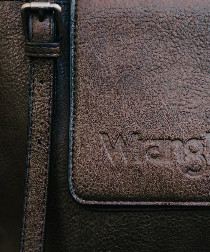 Wrangler Flap Shoulder Bag Set for Women & Men - Durable Crossbody Purse with Adjustable Strap - Perfect for Travel, Work & Everyday Use