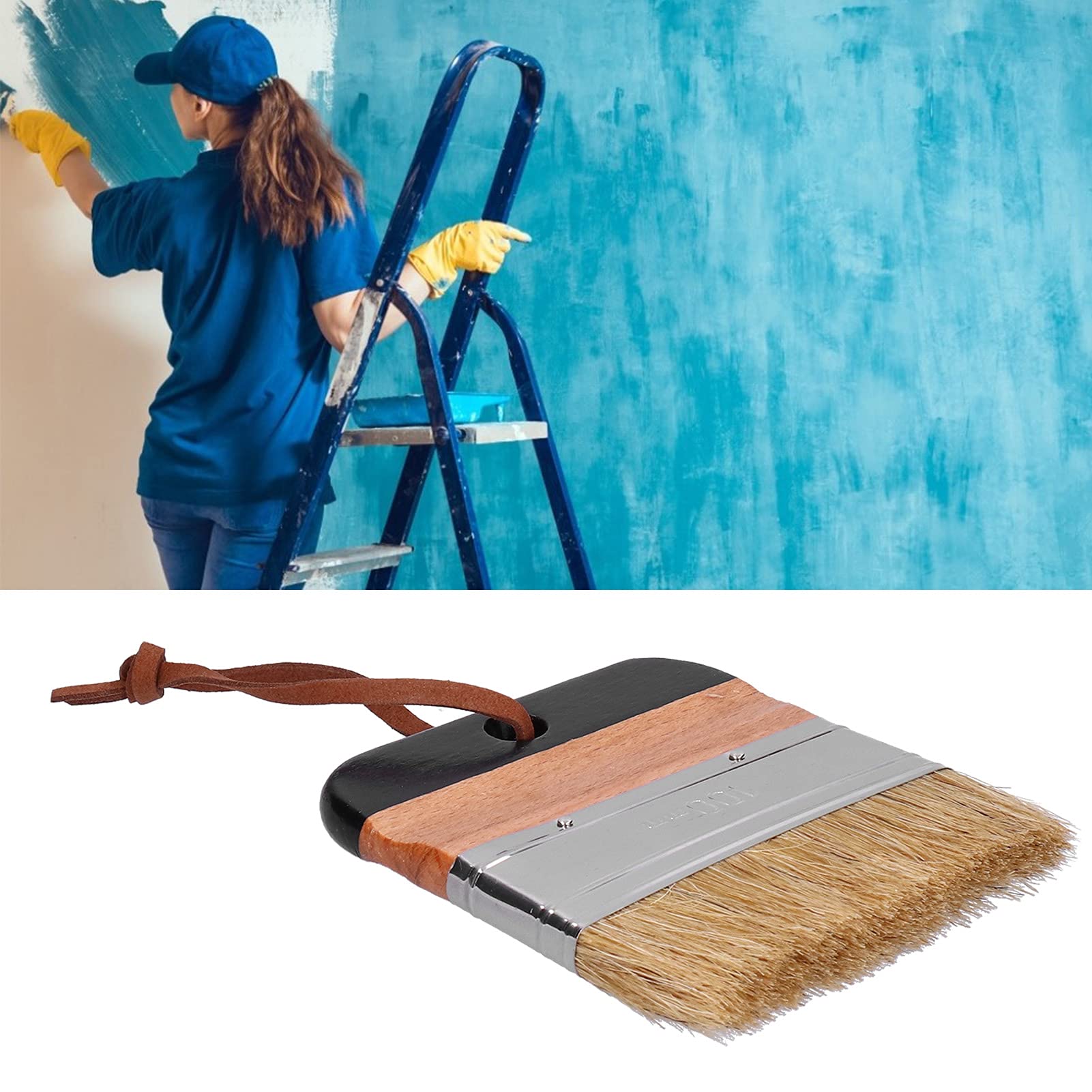 Premium Chalk Paint Brush - Safe, Durable & Multifunctional for Home Decor, Furniture Painting & DIY Crafts | Perfect for Chalkboard, Walls & Wood Projects