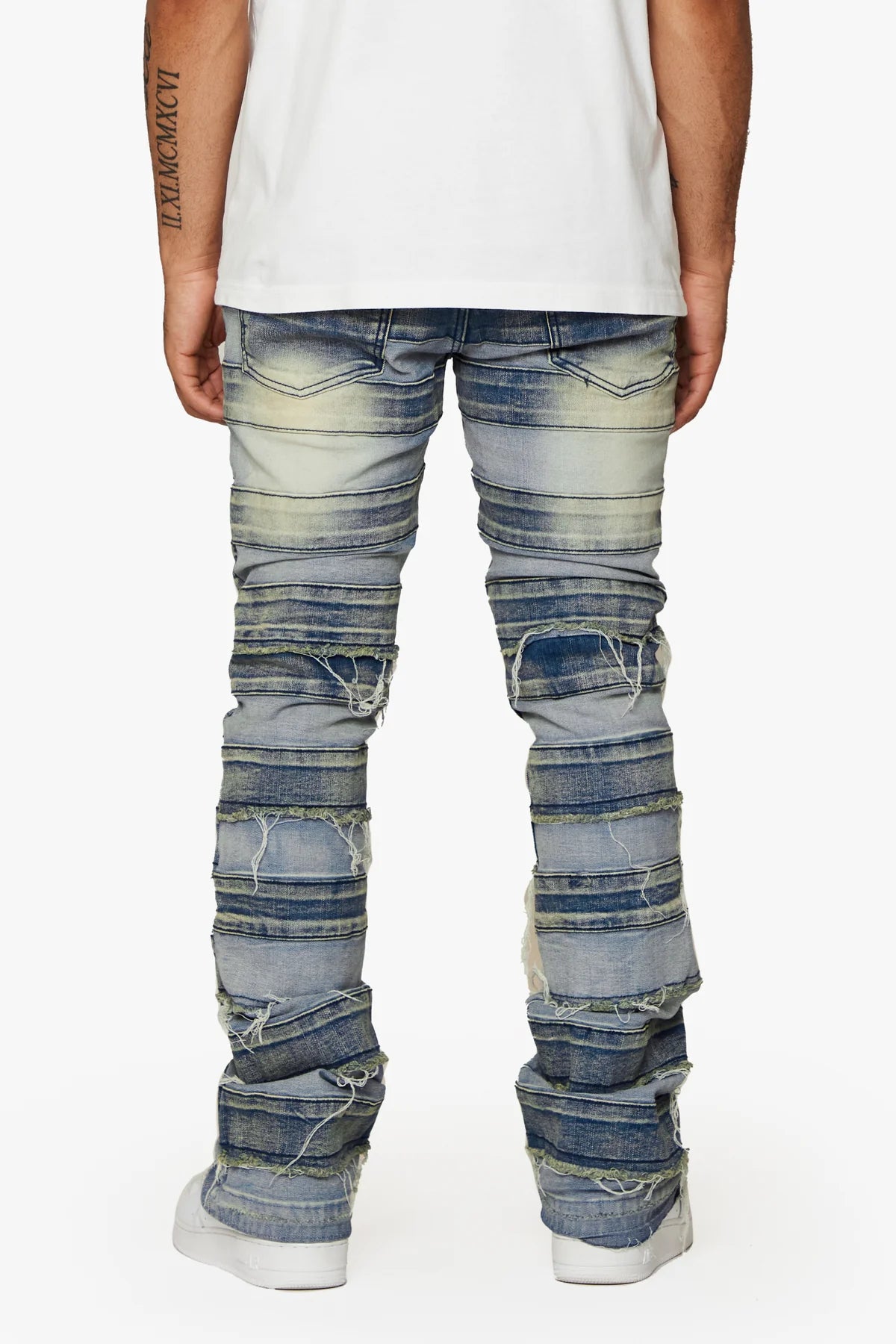 ESNTL LAB Premium Replica Jeans - Light Wash Denim for Men | Comfortable & Stylish for Casual Wear, Outings & Everyday Fashion