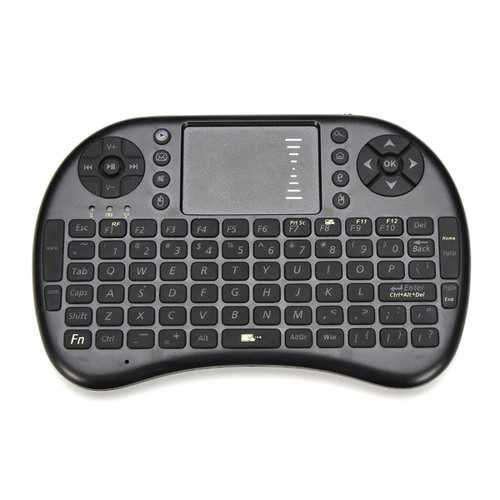 Backlit Mini Wireless Keyboard with Touchpad for PC, Android TV, HTPC - Compact & Ergonomic Design for Home Entertainment & Office Use