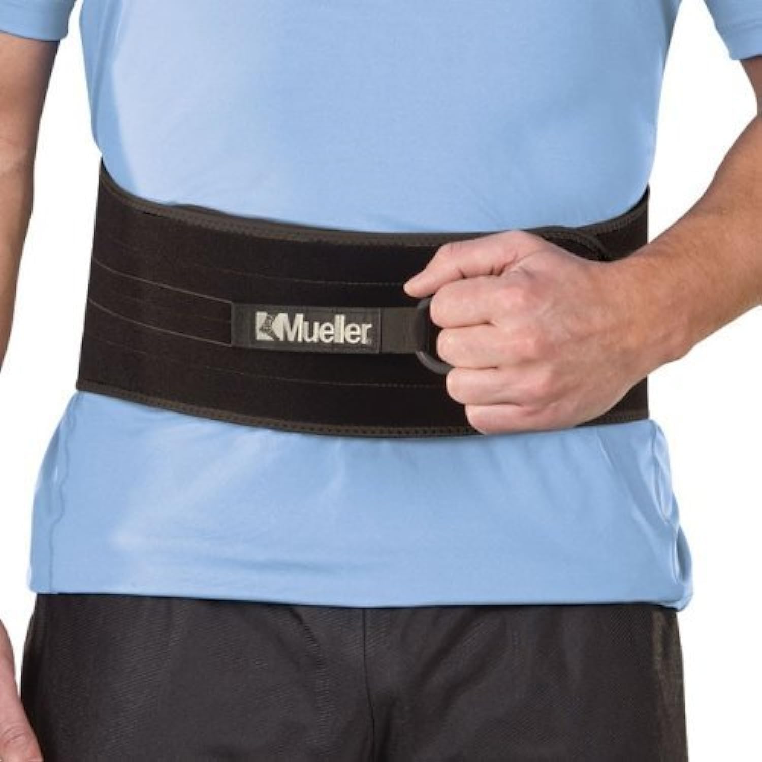 Mueller Back Support Belt - Adjustable Lumbar Brace for Lower Back Pain Relief - Ideal for Work, Sports & Posture Correction
