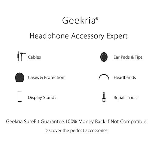 Geekria Protective Travel Case for LG Tone Infinim/Tone+/Tone Pro Bluetooth Headset - Shockproof Storage Bag with USB Charger Compartment & Accessory Pockets (Black) - Perfect for Travel, Commuting & Gym Use