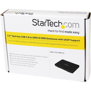 2.5in USB 3.0 External Hard Drive Enclosure for SATA III SSD/HDD - Portable Tool-Free Installation with UASP Support - Perfect for Data Backup, Storage Expansion & Computer Upgrades