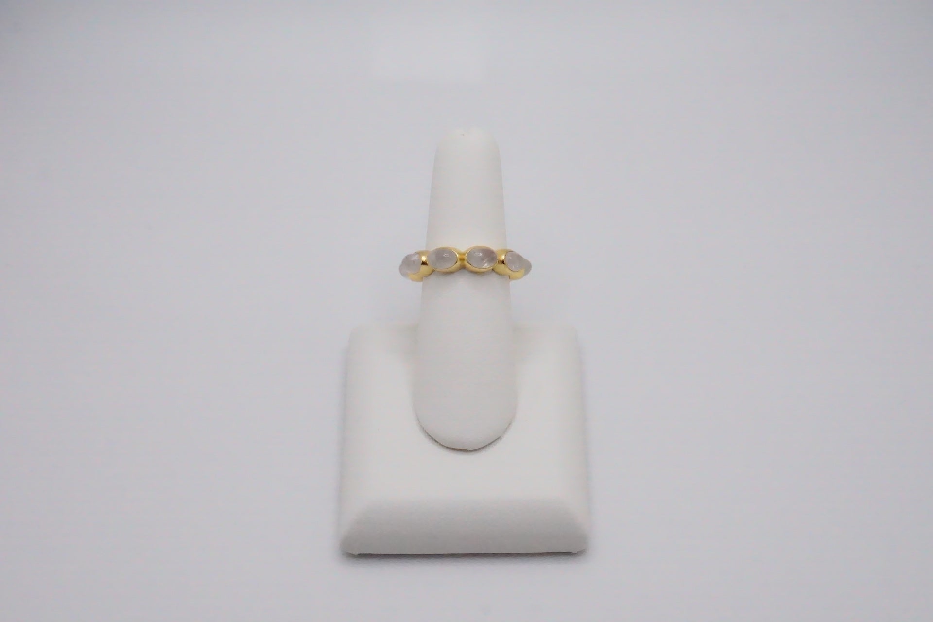 Sterling Silver 18K Gold Plated Rings for Women - Elegant Stackable Band Rings - Perfect for Wedding, Anniversary, Gift & Everyday Wear