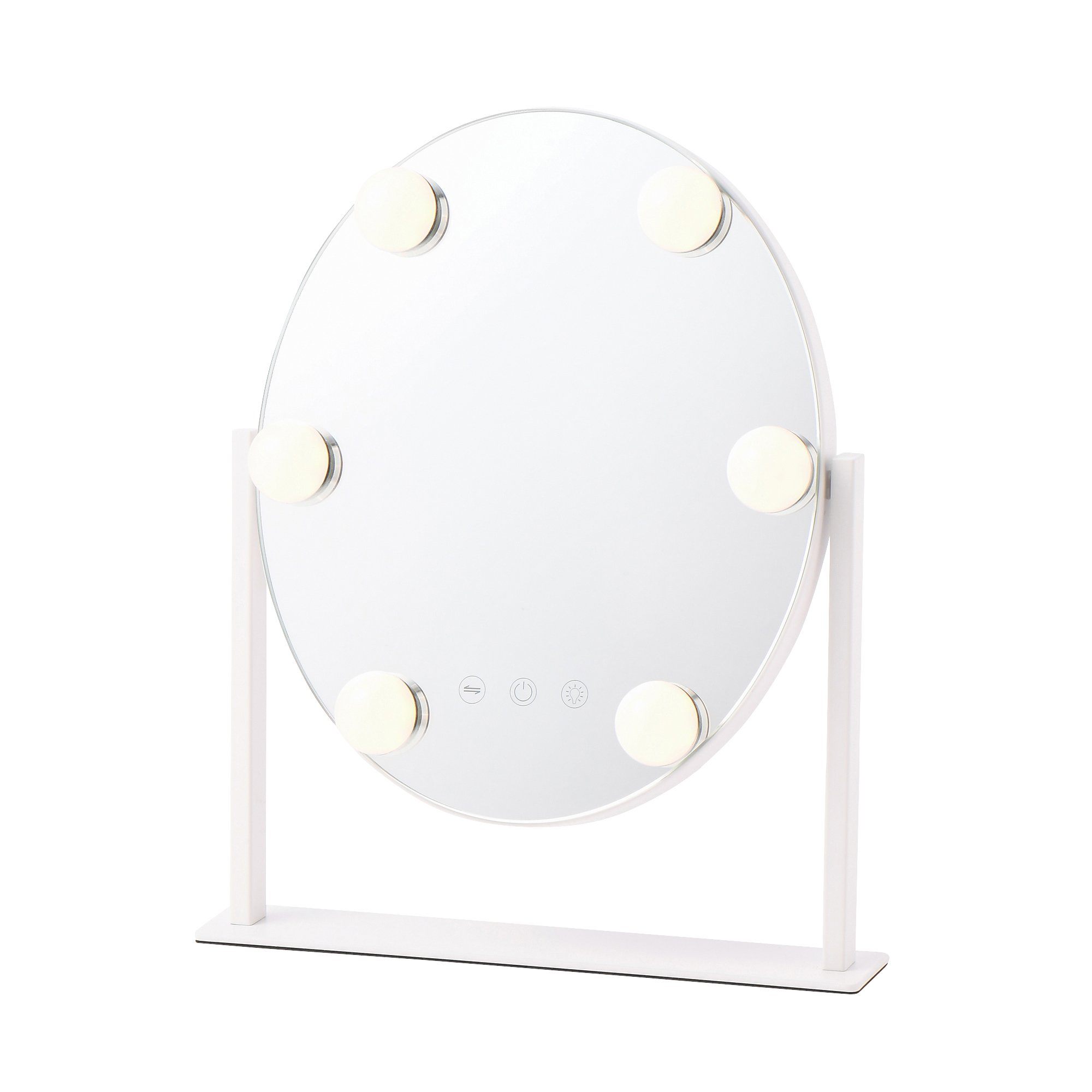 Hollywood Style Round Vanity Mirror with LED Lights - Perfect for Makeup, Dressing Room, and Home Decor