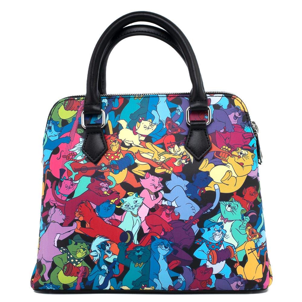 Loungefly x Disney Aristocats Jazzy Cats Crossbody Bag - Stylish Disney Themed Purse for Women, Fashionable Shoulder Bag for Daily Use, Parties, and Disney Trips