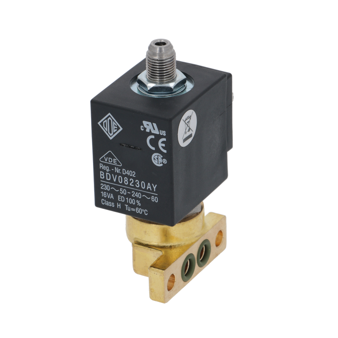 230V/240V 50Hz/60Hz 3-Way ODE Solenoid Valve - Perfect for Water Control in Industrial, HVAC and Automation Systems