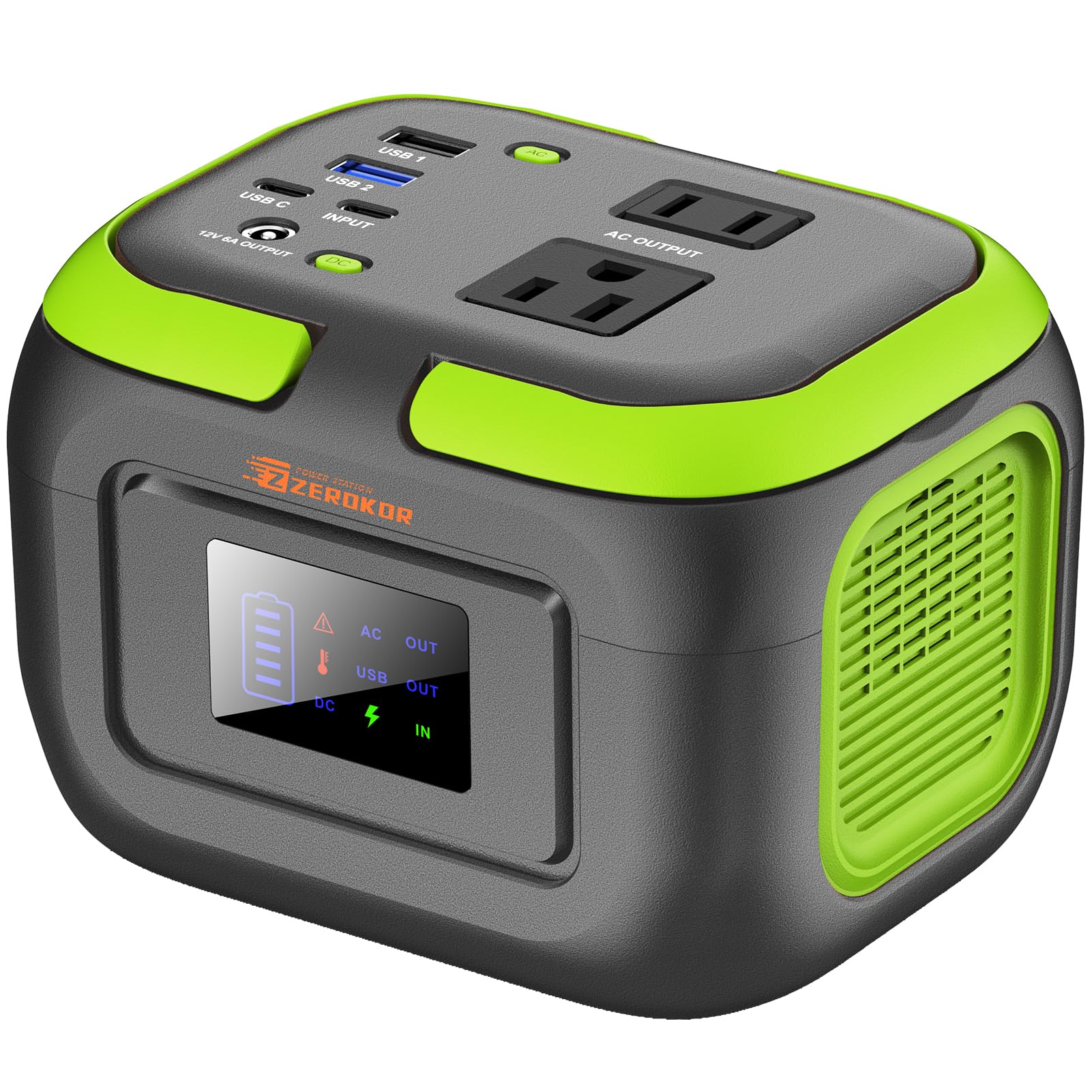 120W Portable Power Station with 97.6Wh Lithium Battery - 110V AC Outlet & USB-C Input | Compact Solar Generator for Camping, Home Backup, Van Life & Outdoor Adventures | Emergency Power Supply for Blackouts, Travel & Mobile Device Charging